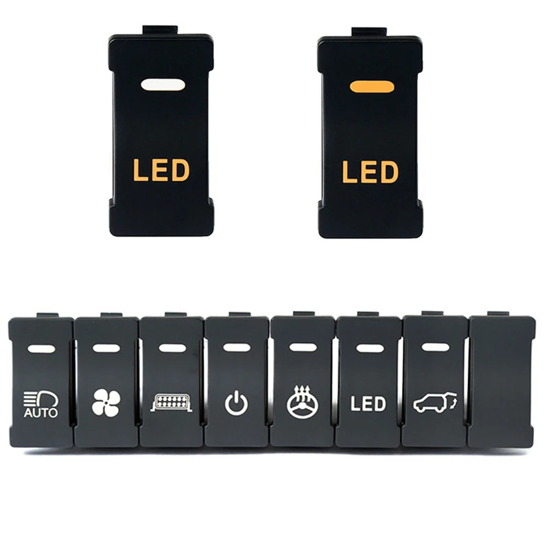 Car Fog Lights LED DRL Radar Recorder Fan Wheel Heated Power Push Button Switch for Iveco Daily Accessories Modified Switch