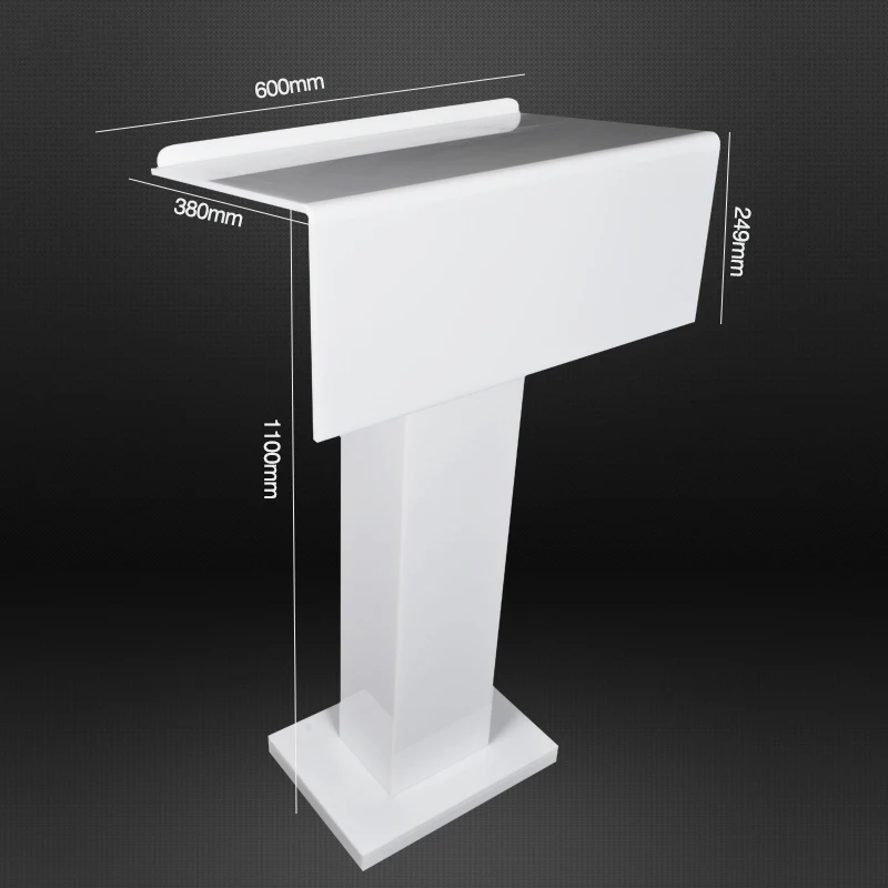 Simple podium, transparent podium, reception desk, acrylic consultation desk, meeting host desk, classroom desk, podium