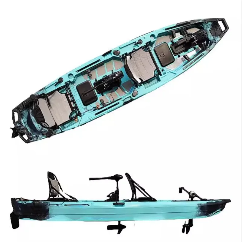 Rotomolded Doppelpedal Kajak Fischerboot Kunststoff Kanu verdickt