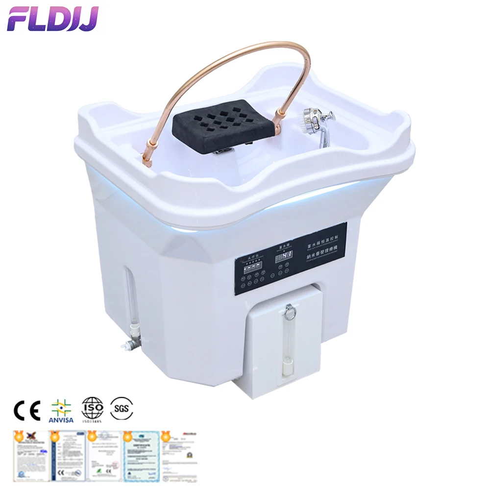 

Head Spa Shampoo Basin with Circulating Water Tank, Suitable for Salon Furniture, Beauty and Hair Salons, with Steam Function