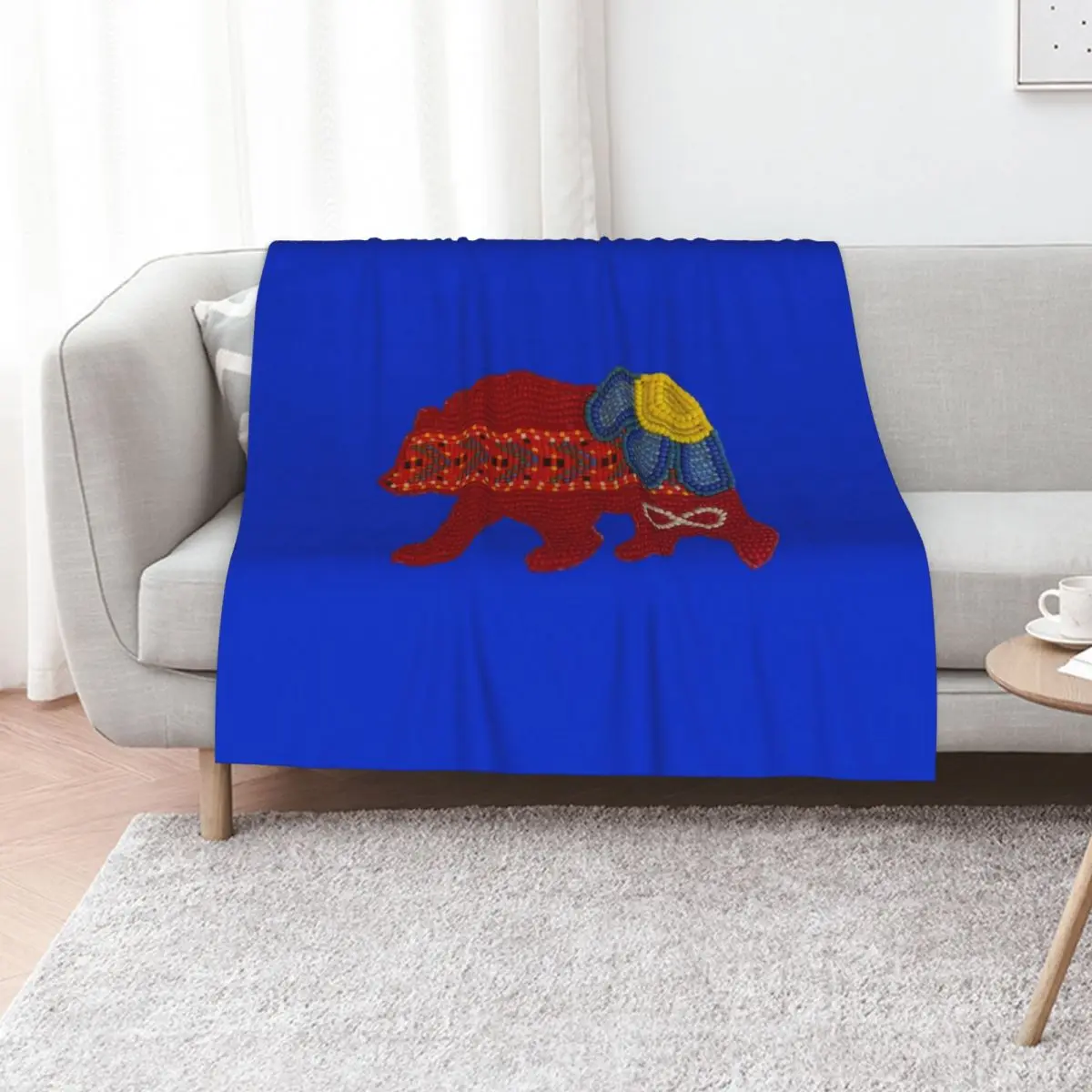 M??tis Bear Throw Blanket christmas gifts Luxury Thicken sofa bed valentine gift ideas christmas decoration Loose Blankets