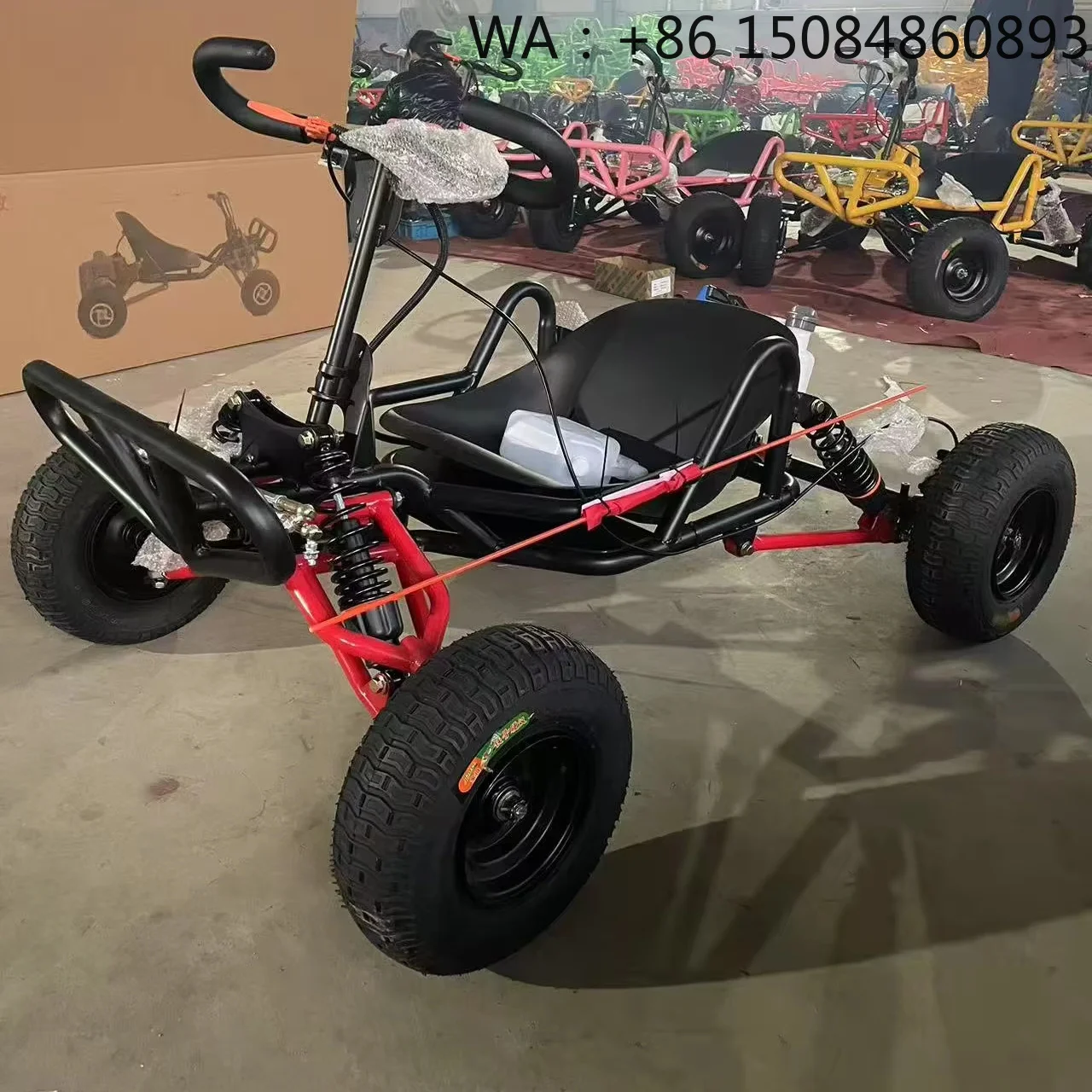 Wholesale 90cc 2-Stroke Drift Kart, Max 35km/h Ultra Long Range Lightweight Structure for Kids Adults Outdoor Leisure Racing