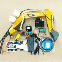 RC Excavator Metal Hydraulic Machine Arm HUINA 580 RC Excavator Upgrade Hydraulic Pump Integrated Oil Tank Parts System