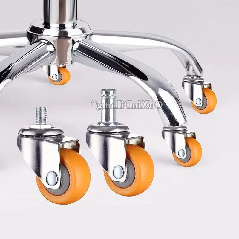 

NEW 5PCS Universal Furniture Casters Office Computer Chair Wheels 360° Swivel Wear-resistant Nylon Castors Screws/Circlip Type