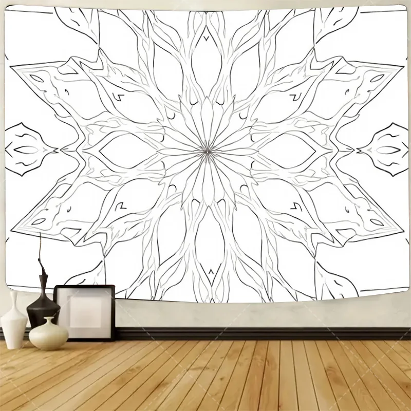 

1шт настенный гобелен геометрический гобелен с мандалой для декора стен-современный стиль бохо искусство висит