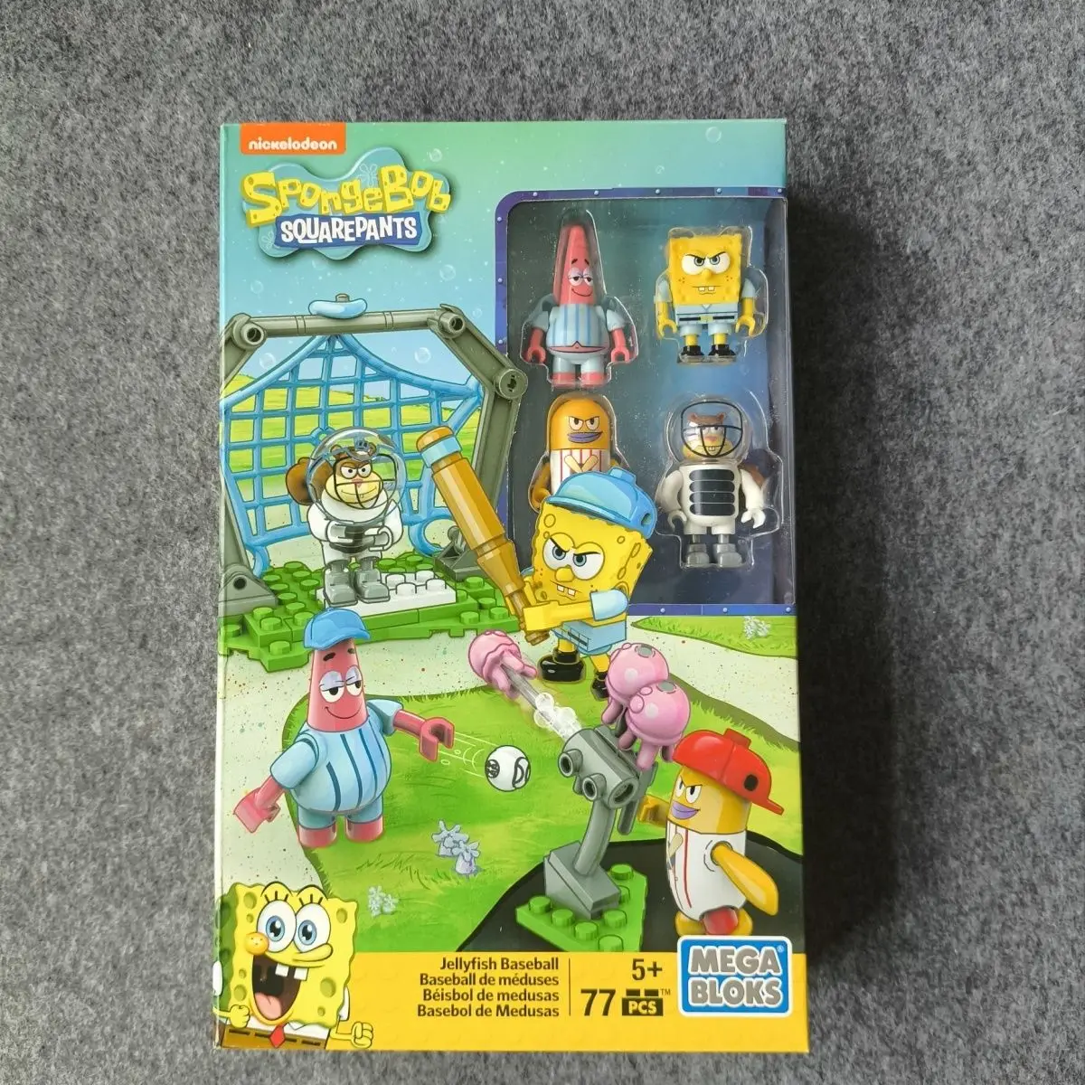 

SpongeBob SquarePants Baseball Building Set, Kids Construction Toy with Characters & Playfield