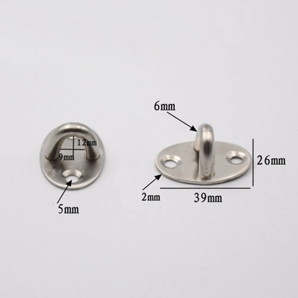 5Pcs Stainless Steel U Shape Ceiling Mount Hook Hanger Silver Tone Strong Bearing Capacity for Light Fixture Chandelier Ceiling