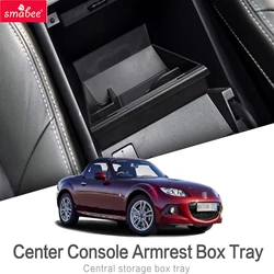 Smabee for Mazda MX-5 MX5 NC 2006 - 2014 MIATA Roadster Center Console Armrest Storage Box Tray Tidying Accessories Black