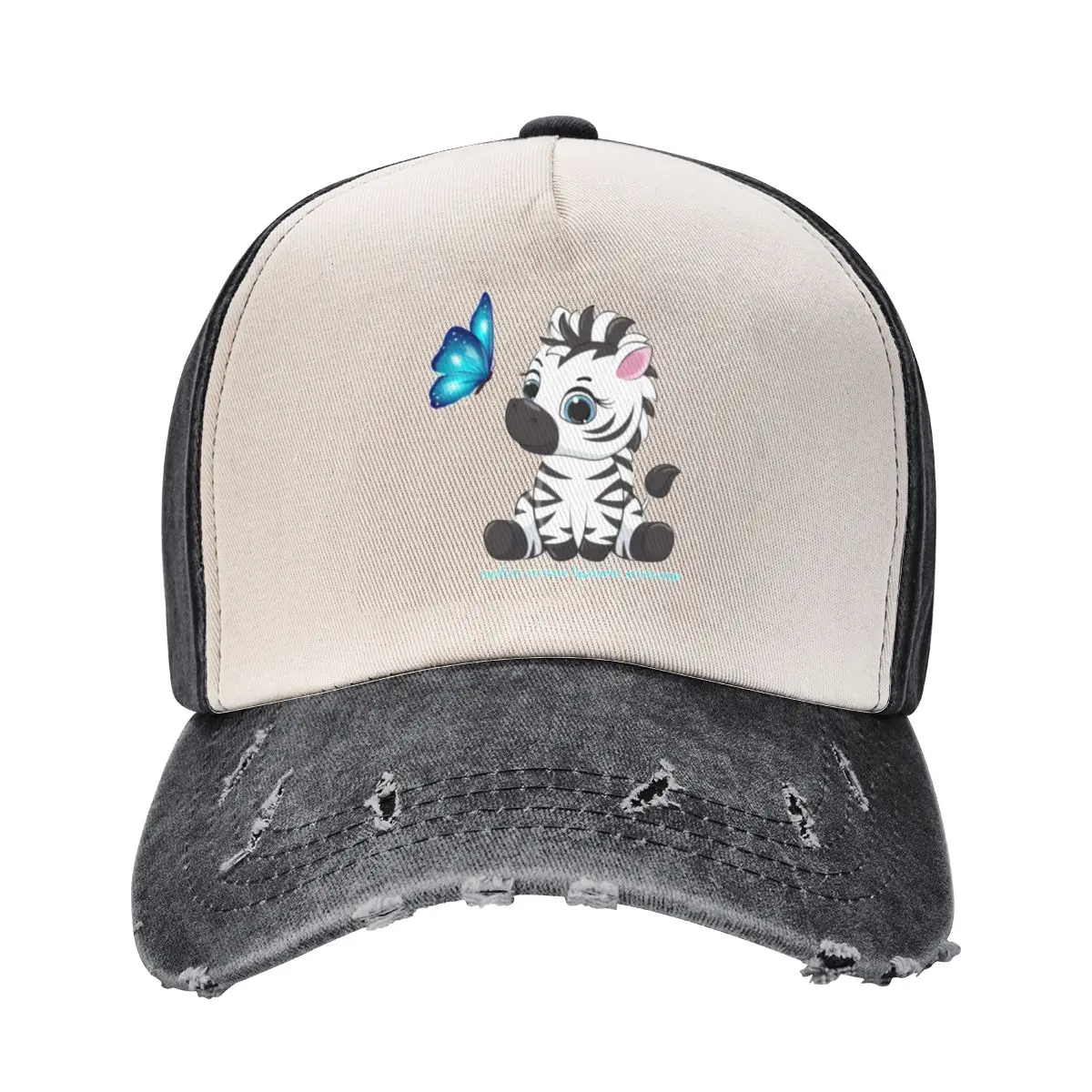 Zebra & Butterfly (MALS) Baseball Cap Hip Hop sun hat Custom Cap Christmas Hat Women's Beach Outlet 2025 Men's