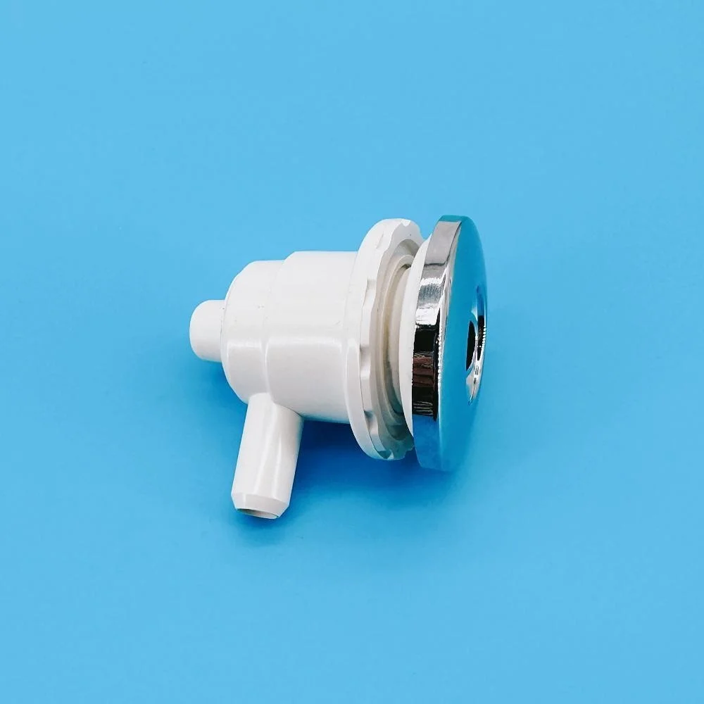 11.5mm Flat Cover Water Jet Small Nozzle 45mm ABS Cover Bubble Nozzle Chromed Cap PVC Base Massage Bathtub Jet Nozzle