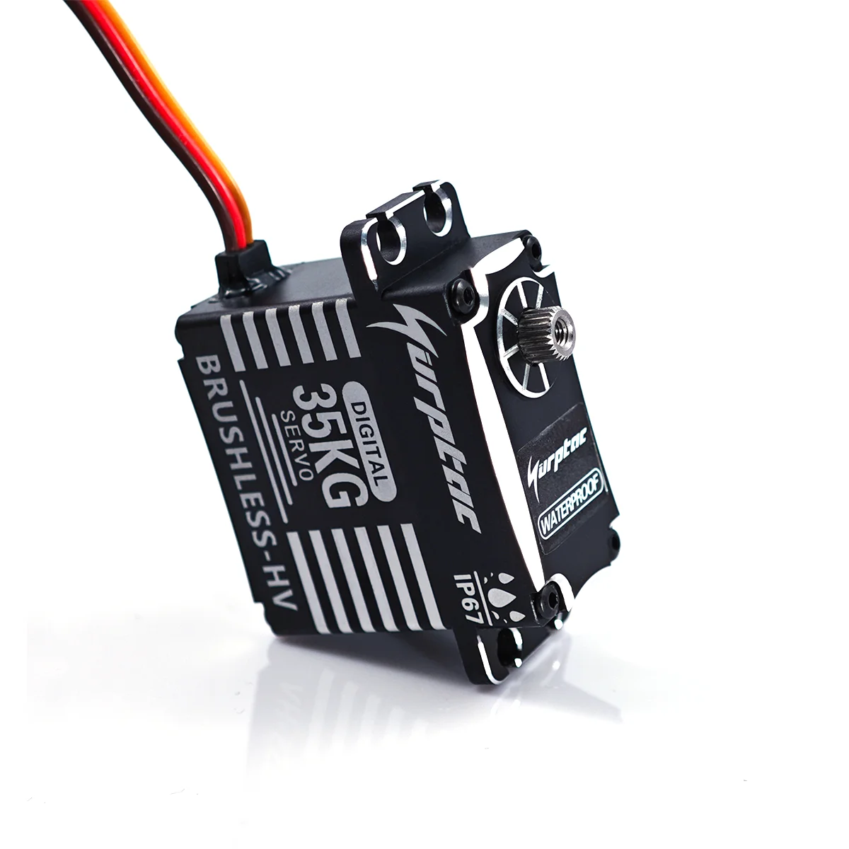 35kg Waterproof Servo IP67 180/270/360 Magnetic Sensor High Torque Brushless Digital Servo Full Metal Gear for 1/8 1/10 RC Cars