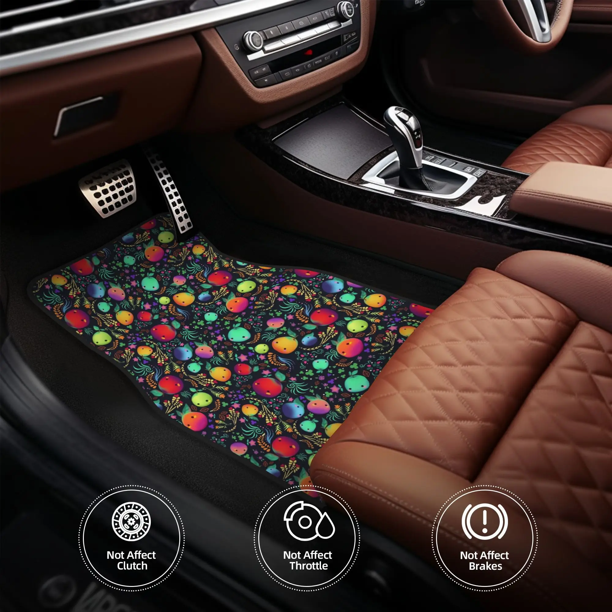 The SDV Farm Valley Friends Universal Car Mat Set Includes Four Pieces That Are Designed To Fit Both Front And Rear Footwells, P