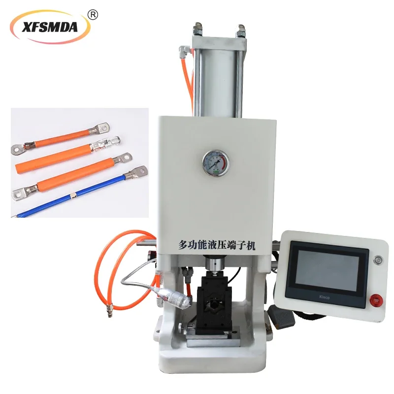 

6-70 Square Pneumatic Hydraulic Terminal Machine Charging Pile Cable New Energy Wire Harness Six-Sided Loose Terminal Crimping