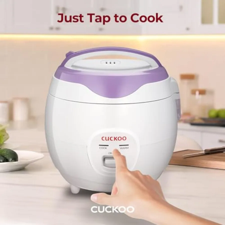 6Cup Uncooked 12Cup Cooked Nonstick Inner Pot Rice Cooker with Automatic Warmer Function Compact Design for Easy Use Ideal for