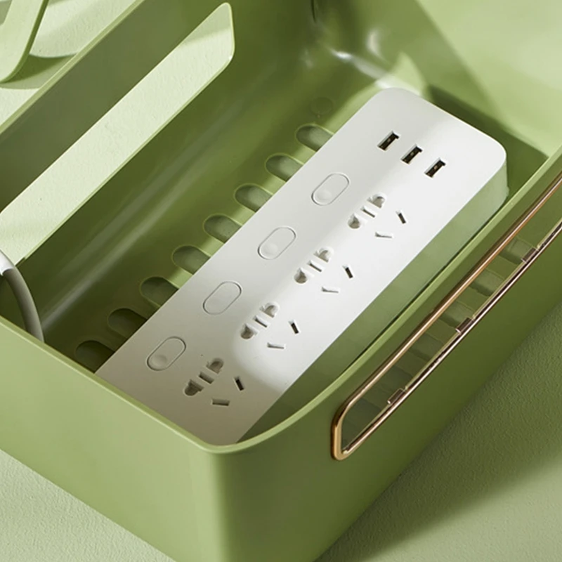 Wifi Wireless Router Rack Wire Cable Storage Case Organizer Box Socket Plug Wireless Wifi Router Board Bracket