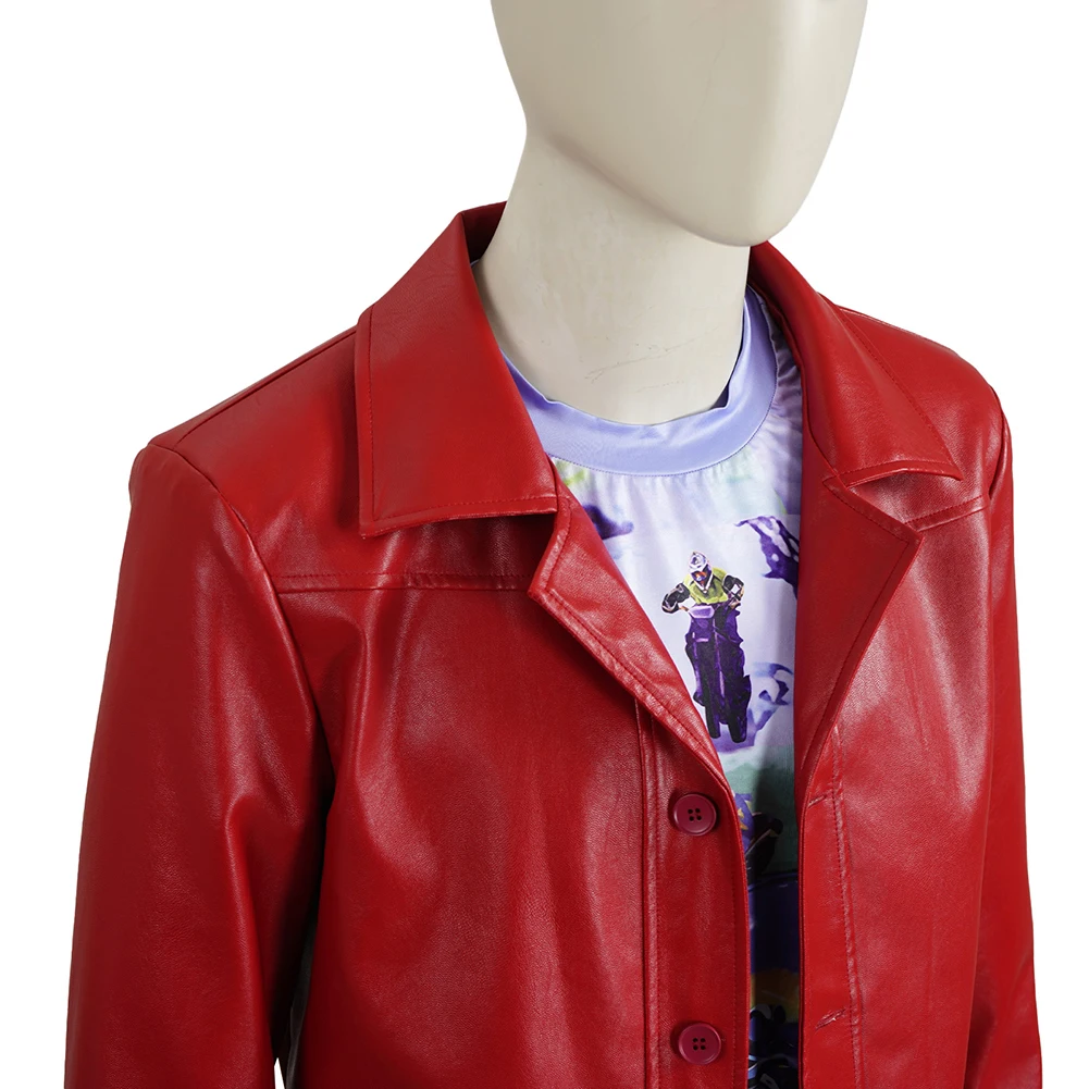 فانتازيا قتال نادي تايلر دوردن تأثيري سترة حمراء نظارات 1999 فيلم Disfraz زي الكبار الرجال هالوين كرنفال حفلة القماش #5