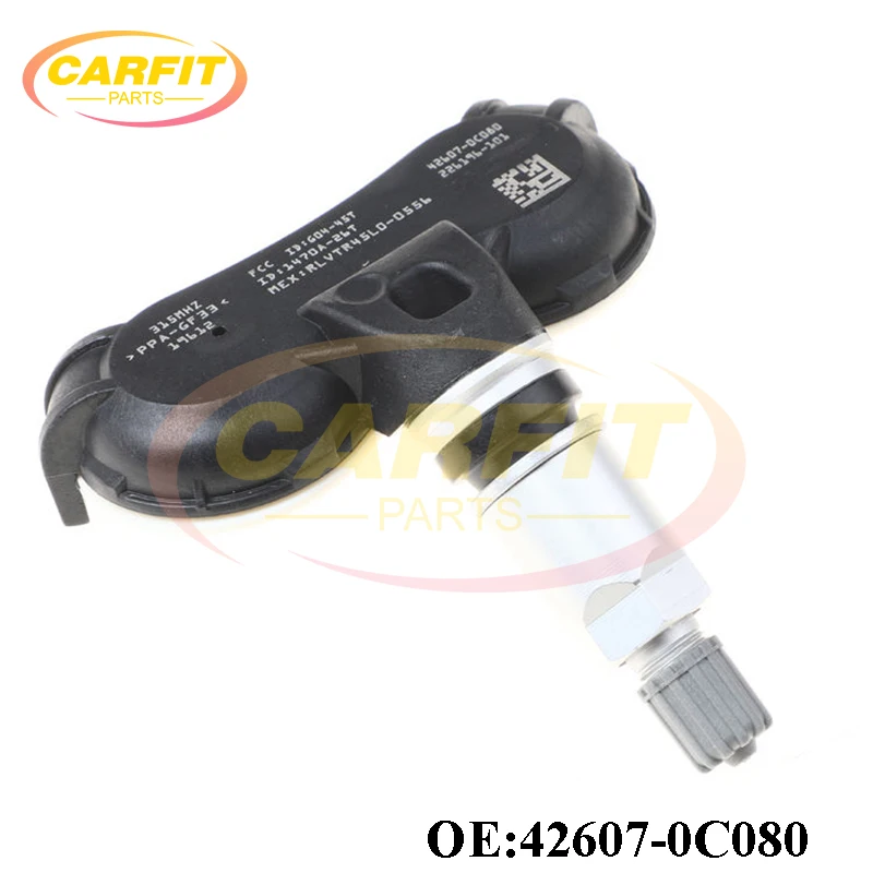 High Quality OEM 42607-0C080 426070C080 TPMS Tire Pressure Sensor 315Mhz For Toyota Sequoia Sienna Tundra 4.6L 5.7L Auto Parts