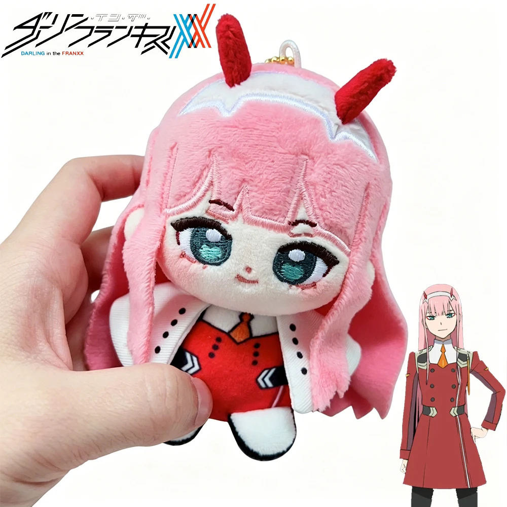 

Anime Darling in the Franxx Zero Two Cosplay Doll Cotton Dolls Cartoon Figure Doll Keychain Bag Pendant Accessory Props