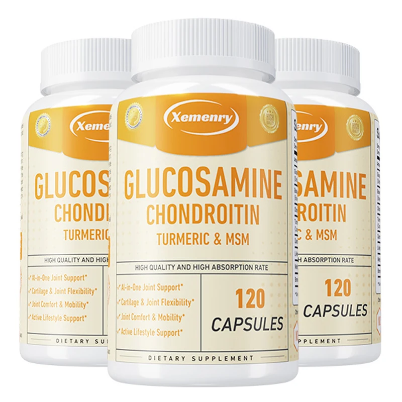 

Glucosamine Chondroitin - with MSM & Turmeric - Joint Support, Cartilage Health, Strong Bones