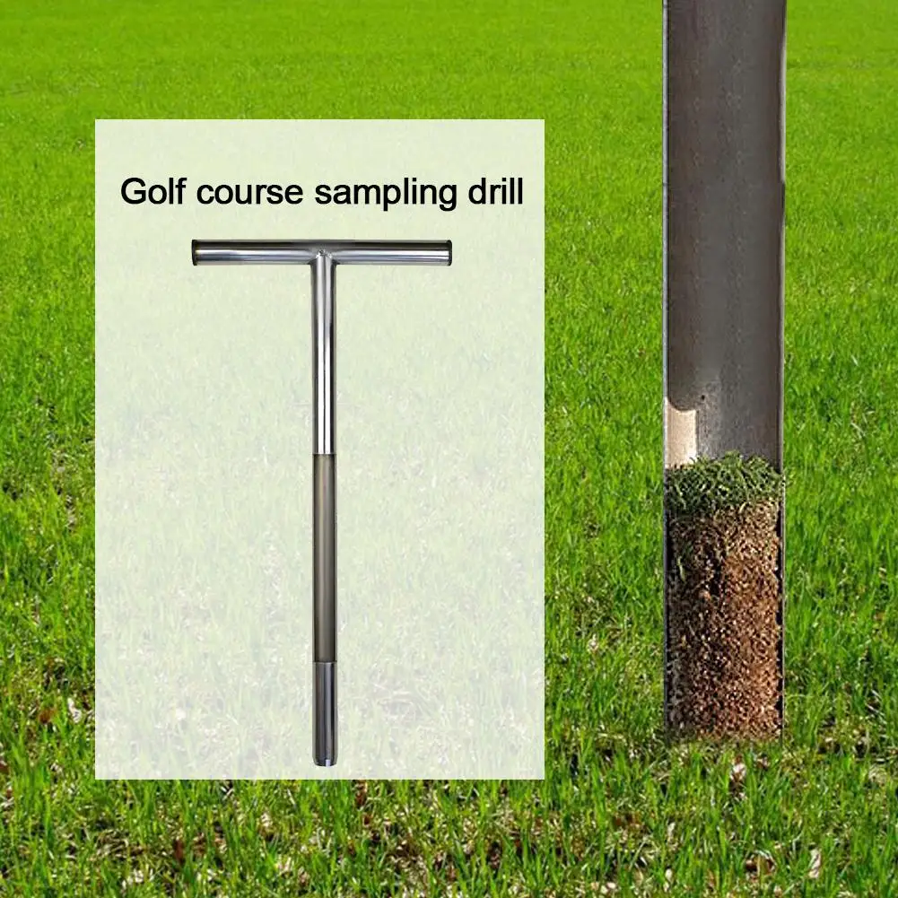 

Stainless Steel Soil Sampler Soil Drill Green Digger Quick Soil Test Lawn Maintenance Tool