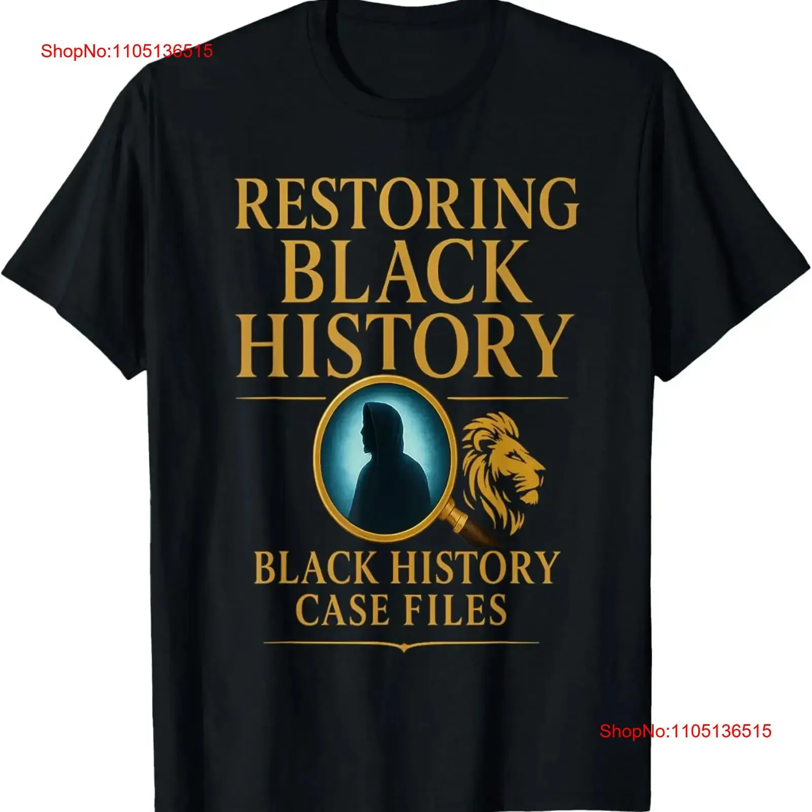 Black History Case Files T Shirt  vintage Washed Stylish Stretched streetwear Soft homme Comfortable Top For Everyday Wear