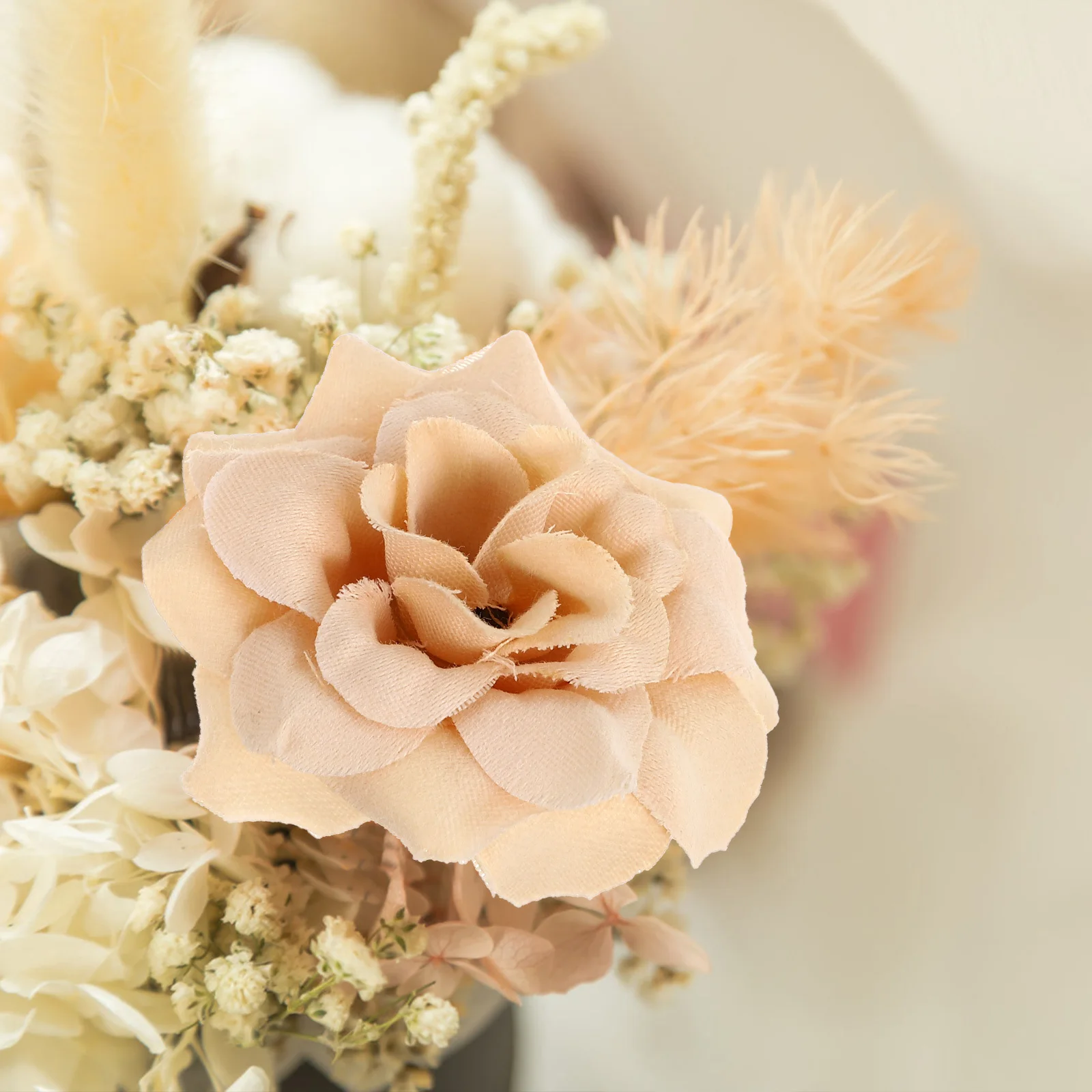 

50pcs Handmade Fabric Rose Flowers 12Mm Artificial Flower Heads For Craft Wedding Party Decor Supplies Silk Flower Head