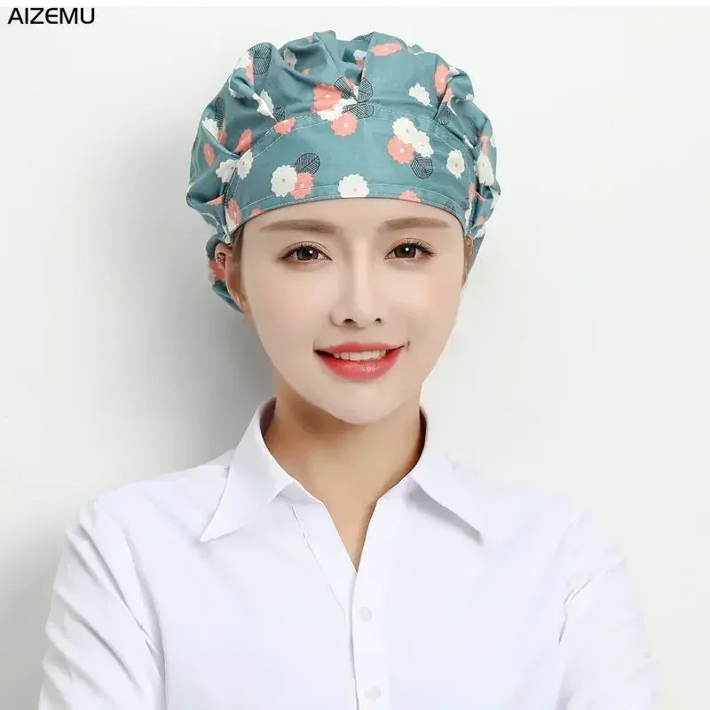 Hats Elastic Cooking Proof Restaurant Cap Chefs Women Dust Housework Work Men Cute Accessories Hotel Breathable Kitchen