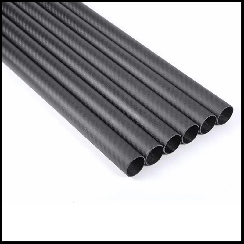 lot/2pcs 750mm Carbon Fiber Tube for RC Airplane Parts 3K High Hardness Composite Material OD 10mm 18mm 25mm 30mm