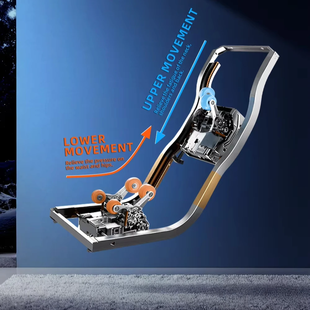 كرسي تدليك GUOHENG 4D كبير SL مزدوج الحركة لكامل الجسم عالي الجودة ذكي بدون جاذبية #2