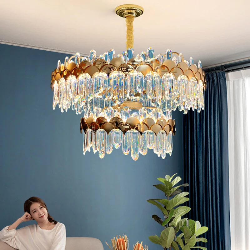 Home Decoration Crystal Pendant Light Luxury Modern Simplicity Restaurant Light Bedroom Room Pendant 2025 New Style