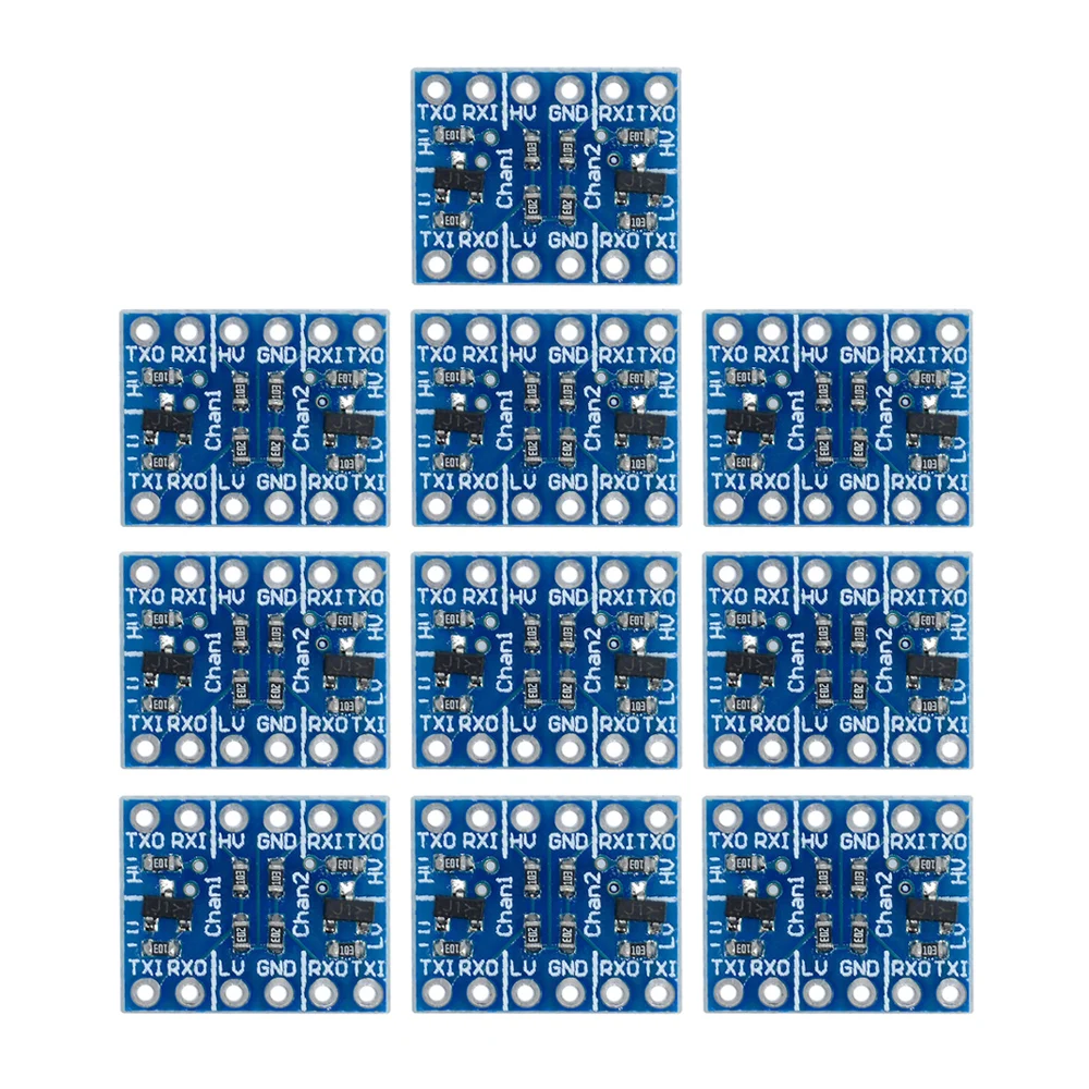 5-10pcs 2-Way Level Shifter Module 3.3V 5V TTL bidirectional conversion with Pin for Arduino 2 Channel Logic Level Converter