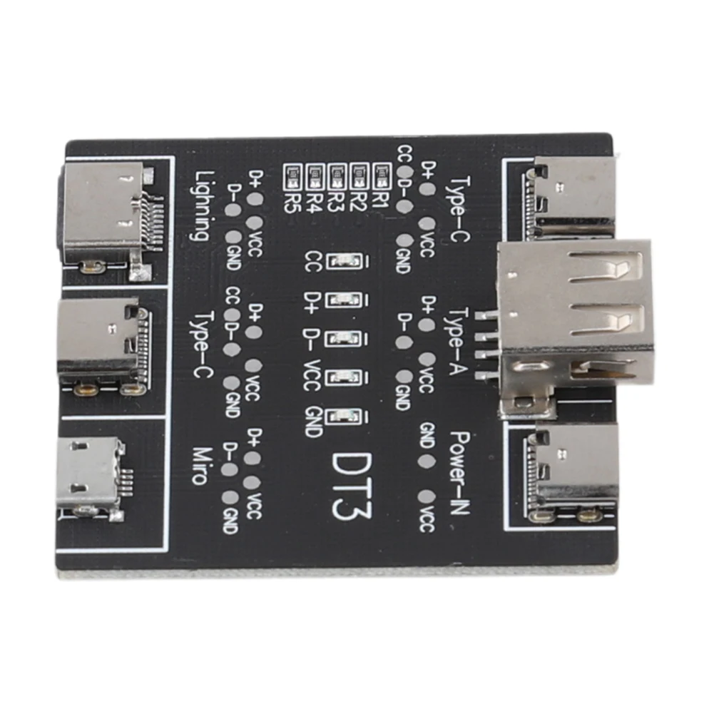 DT3 USB Type-C Test kabla danych PCB Tester kabla USB Płytka wykrywania kabla danych Sprawdzanie kabla USB dla IPhone Android