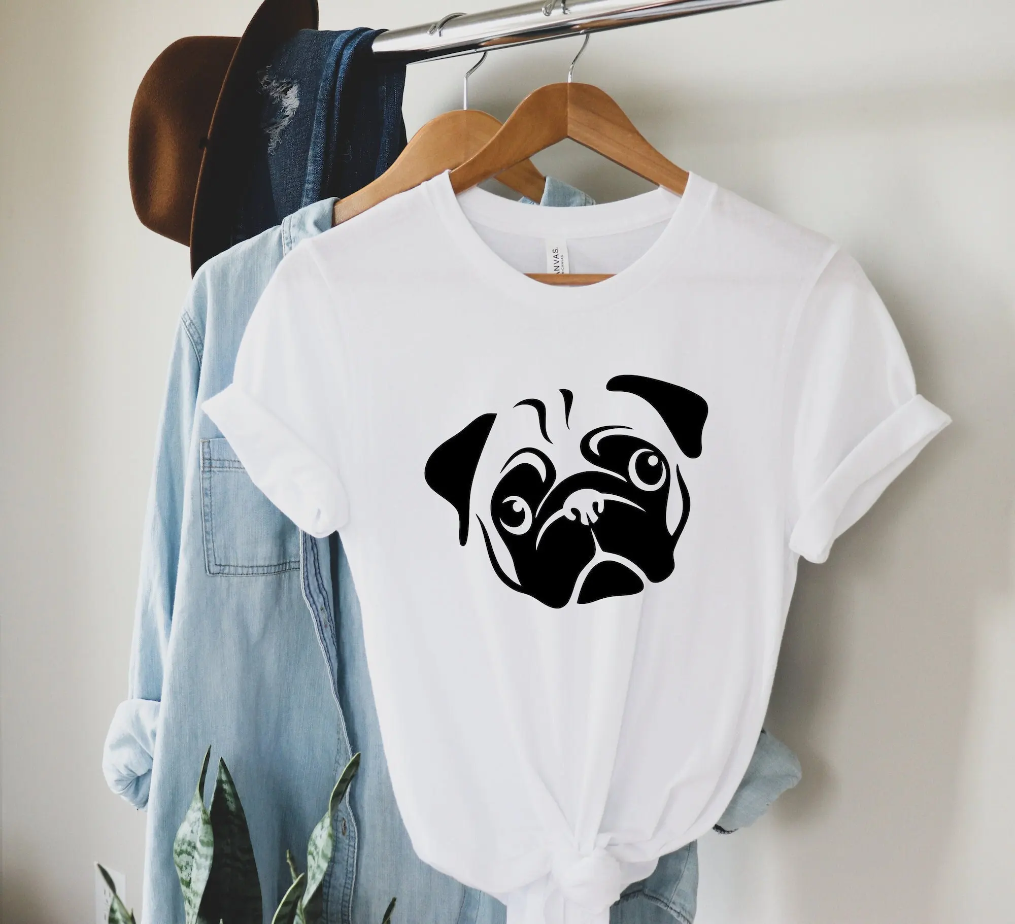 Dog Face T Shirt Head Pet Doggy Lover