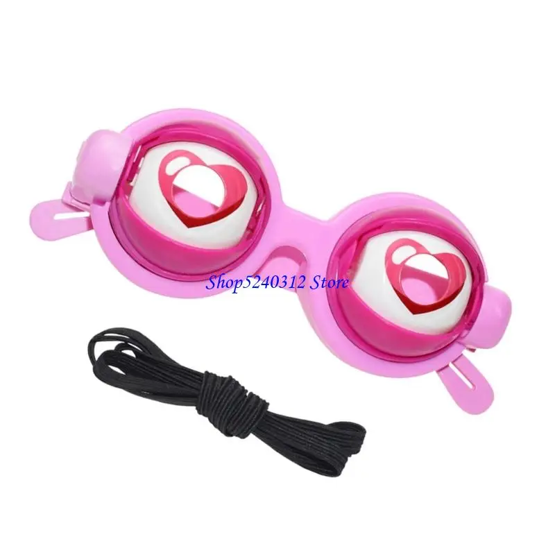 634C ตลก Eyes แว่นตาสำหรับเด็กผู้ใหญ่ดึง String กระพริบผลเครื่องแต่งกายฮาโลวีนใช้ Gag แว่นตา Costuem ของเล่น