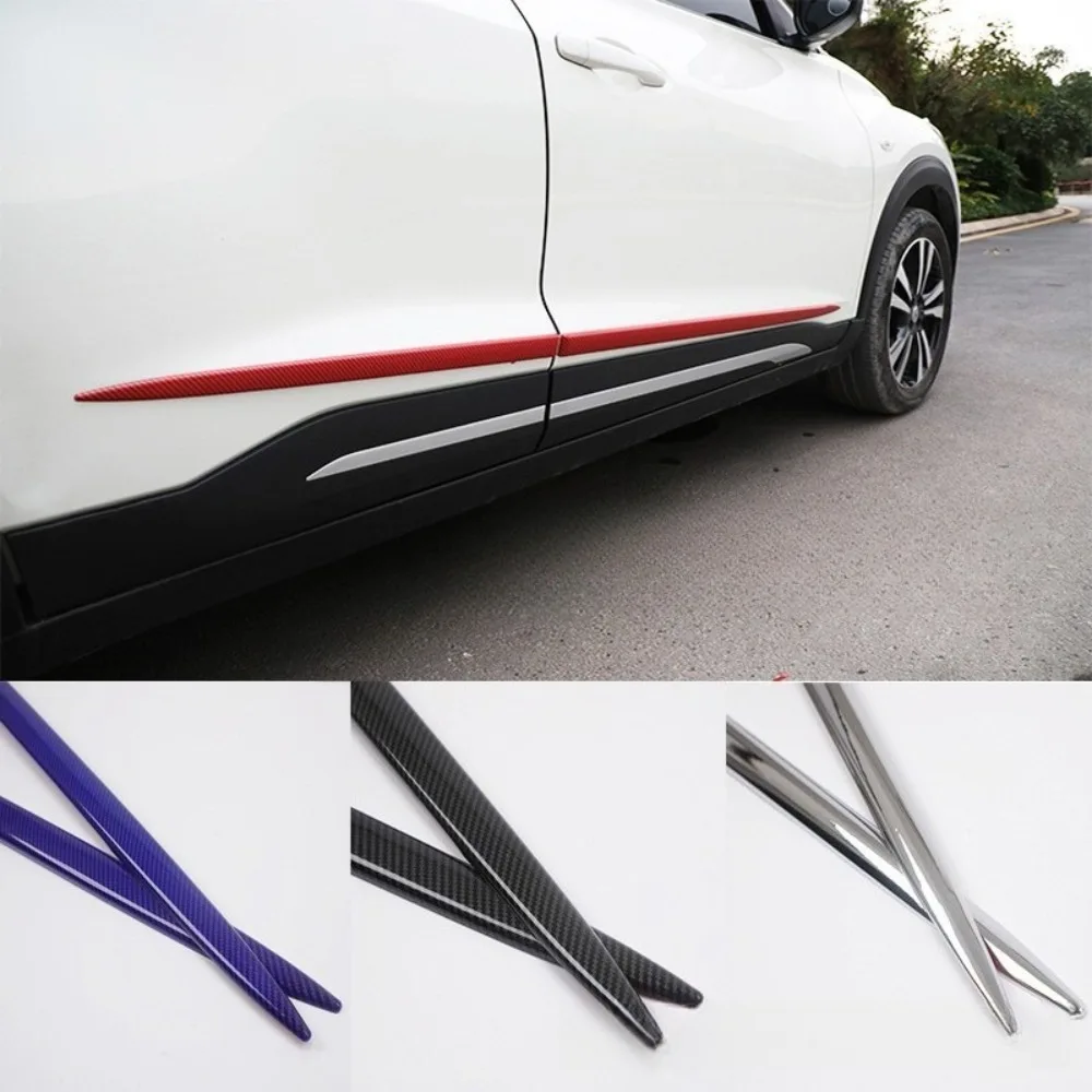Door Edge Guard Strip Protector For Universal Car Anti Scratch Rubber Tape Glossy Black Trim Exterior Styling Accessories Kit