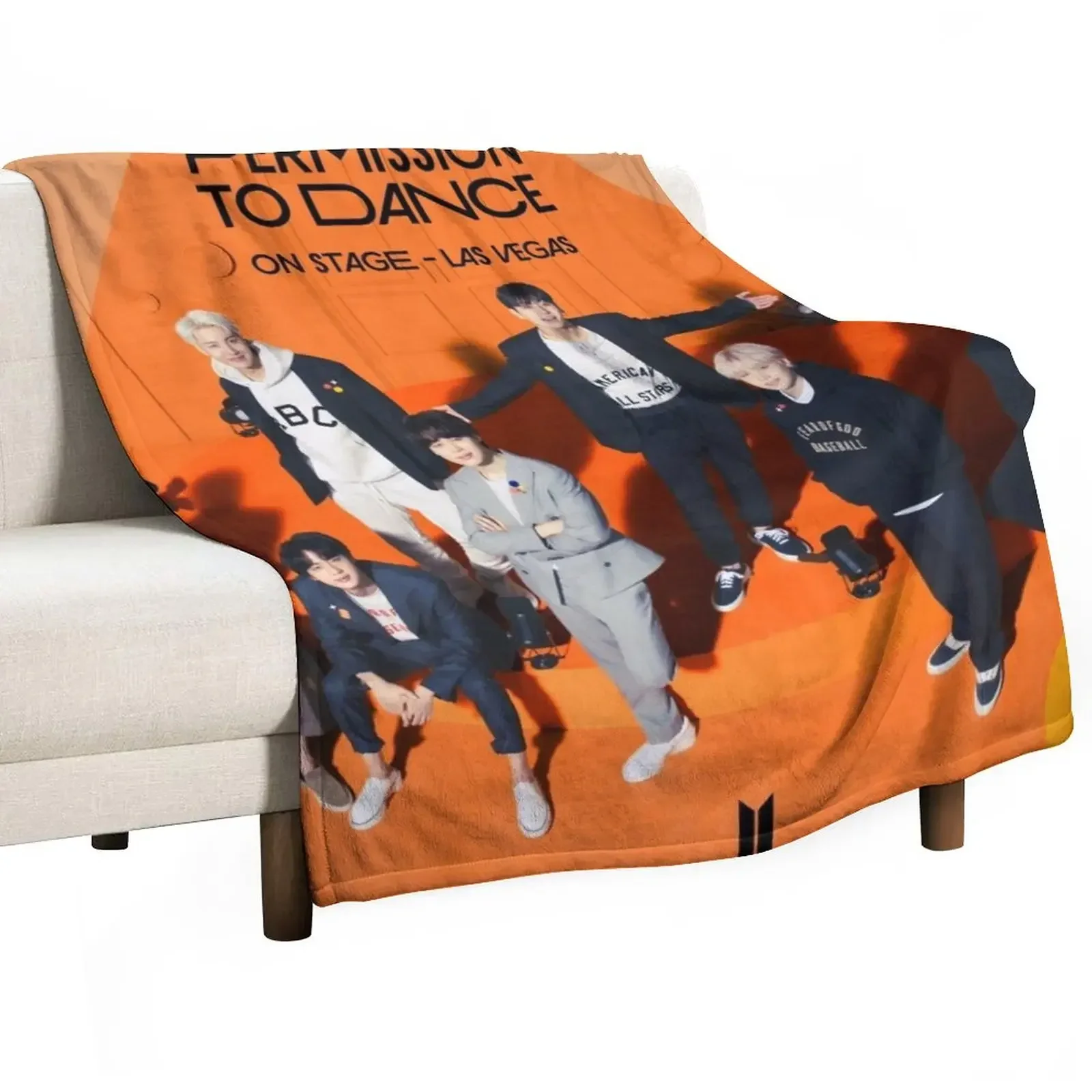 Permission To Dance - Las Vegas Throw Blanket Blankets For Sofas halloween Blankets