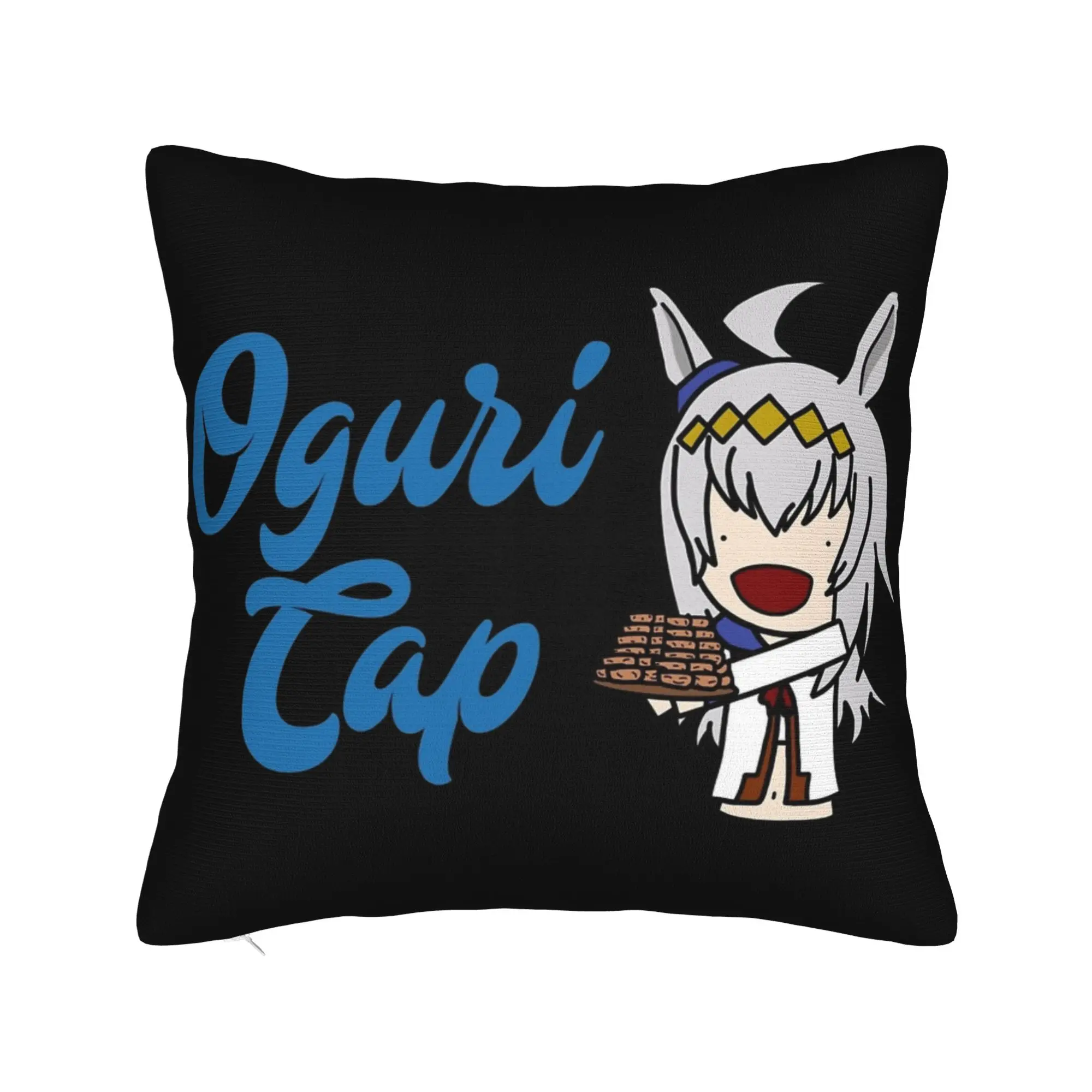 Umamusume Oguri Cap Celebration Pillowcase Soft Fabric Cushion Cover Decoration  Pillow Case Cover Chair Zipper 40X40cm