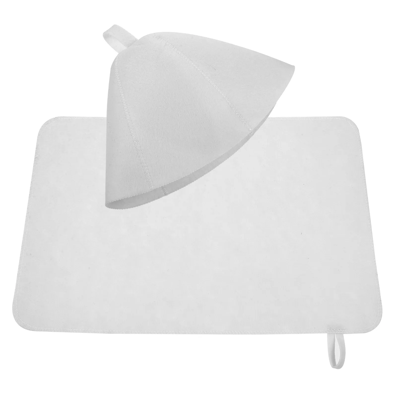 

Набор для сауны: шапка и подушечка из войлока, впитывающие влагу, многоразовые, легкие, удобные, для бани, спа и ванной комнаты