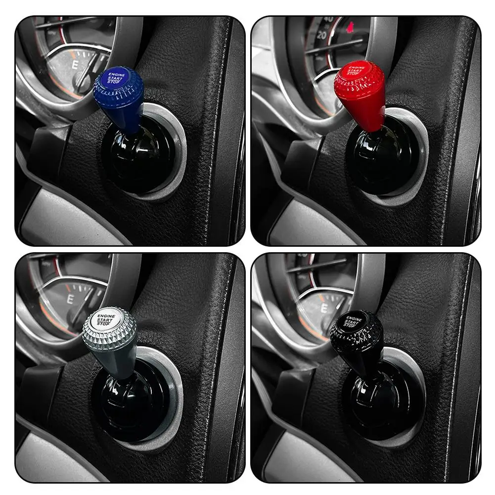 Car One-Touch Start Button Cover Engine Start/Stop Joystick Ball-bar Starter Cover Decoration Interior Accessories New Car Gift