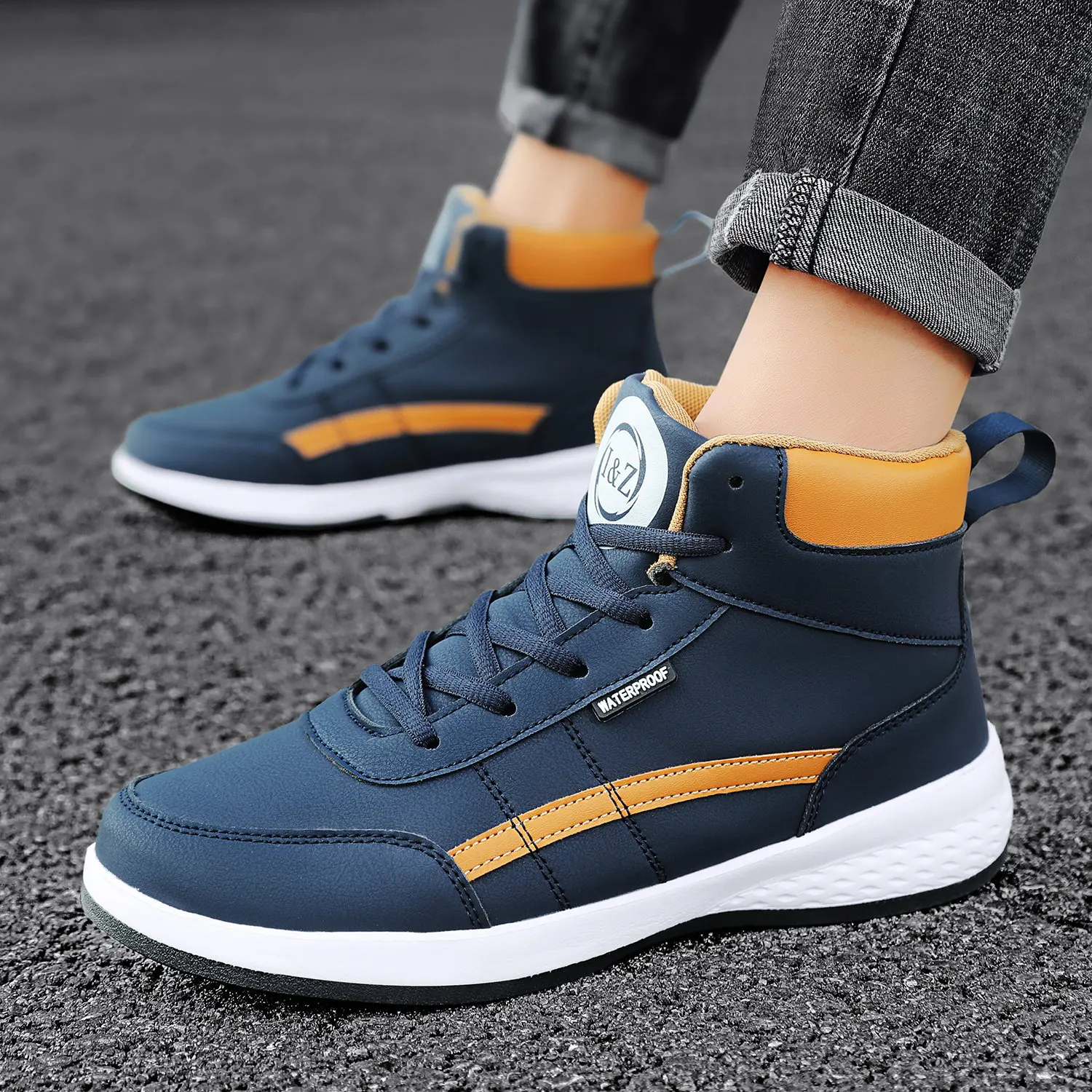 Pu Leather Men Shoes Sneakers  - Men'S Shoes Business Casual review and price