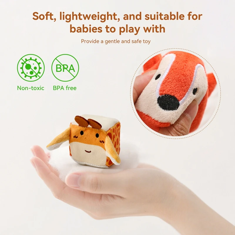 BPA-free Baby Soft Farm Animals Simulated Farm House Montessori Toy Finger Precision Movement Toys Sound Touch Sensory Box Gift