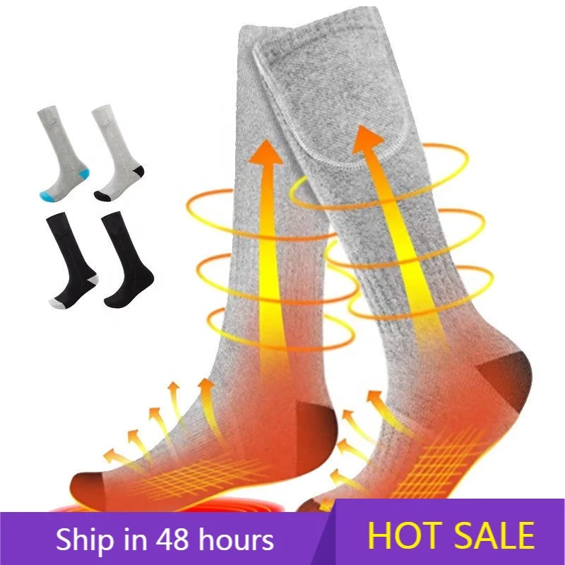 

POWER LEAP Heated Electric Socks For Men Women Camping Fishing Cycling Skiing Hunting Hiking With Power Bank Battery Heated Soc