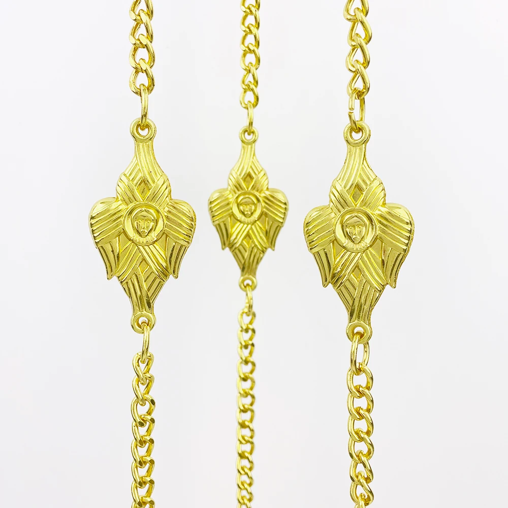 مصباح Vigil المعلق الأرثوذكسي | سبيكة مطلية بالذهب مع وعاء زجاجي أحمر بتصميم متقاطع وعنب لمذبح المنزل في الكنيسة #6