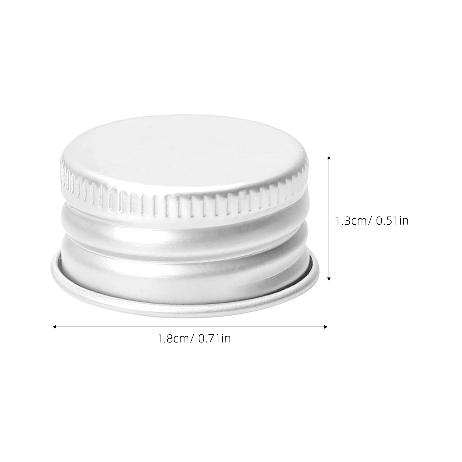 100 قطعة أغطية المسمار الملولبة أغطية الزجاجات الزجاجية قابلة لإعادة الاستخدام الألومنيوم مانعة للتسرب استبدال محكم ختم العلوي الألومنيوم