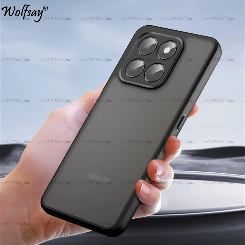 حافظة هاتف شفافة غير لامعة لهاتف Honor X7d حافظة مضادة للخبط ماتي PC غطاء خلفي كامل لهاتف Honor X7d حافظة لهاتف Honor X7d مقاس 6.77 بوصة