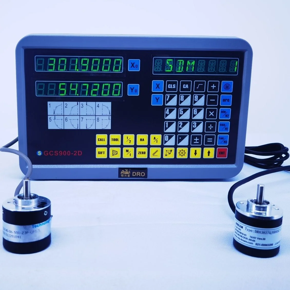 Rotary Encoder Degree Minute Second Display Percentage Display GCS906 Angle 360° Digital Display Meter