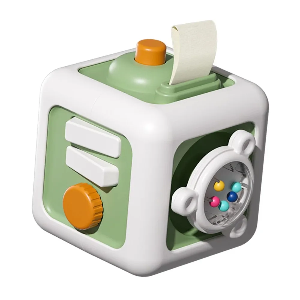

Fine Motor Toy Early Education Activity Cube Educational Plastic Montessori Sensory Toy Drawer Switches Busy Board Boys Girls