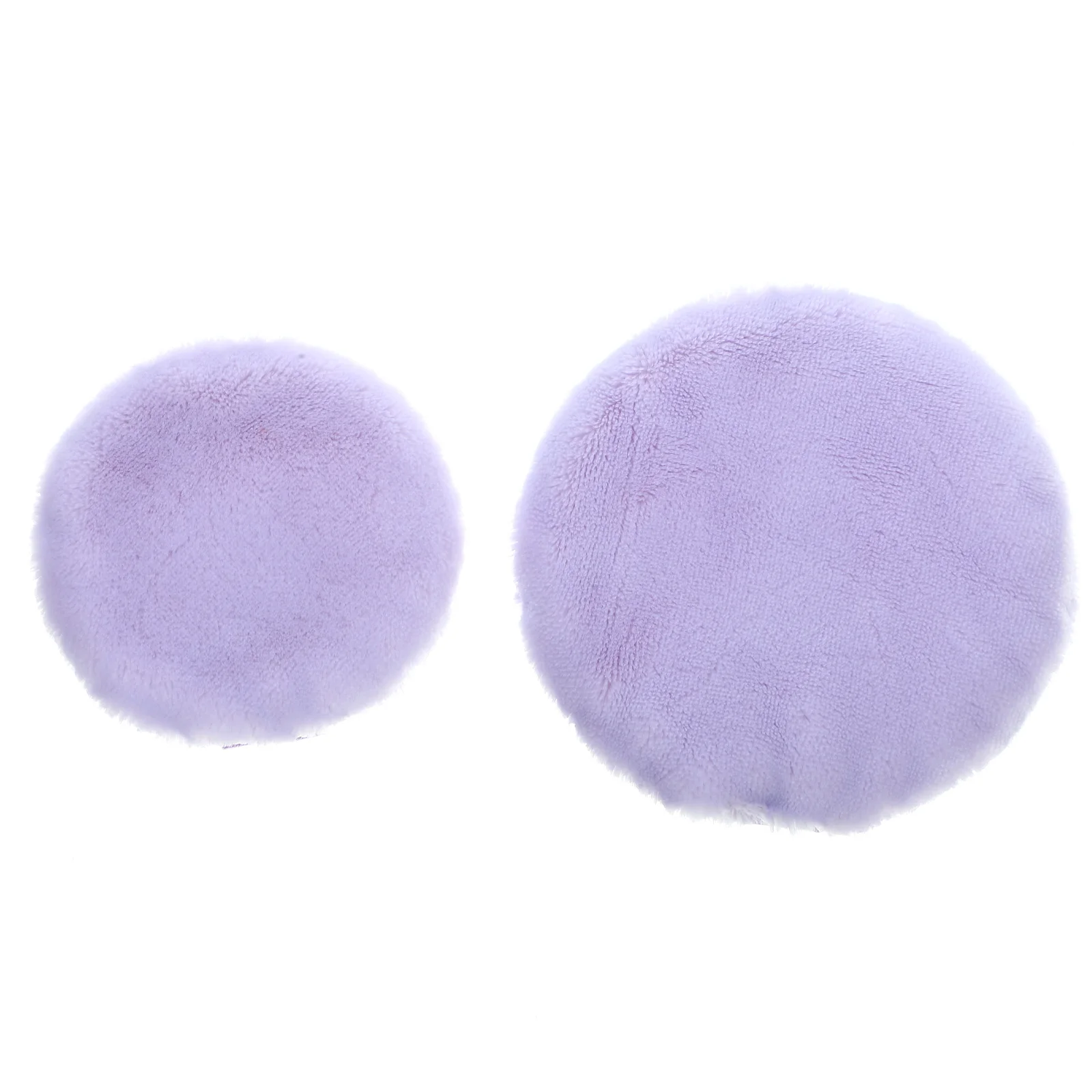 

2 pcs Round Makeup Small Powder For Face Women Double Sided Finger Strap Beauty Travel Size Applicator Blending