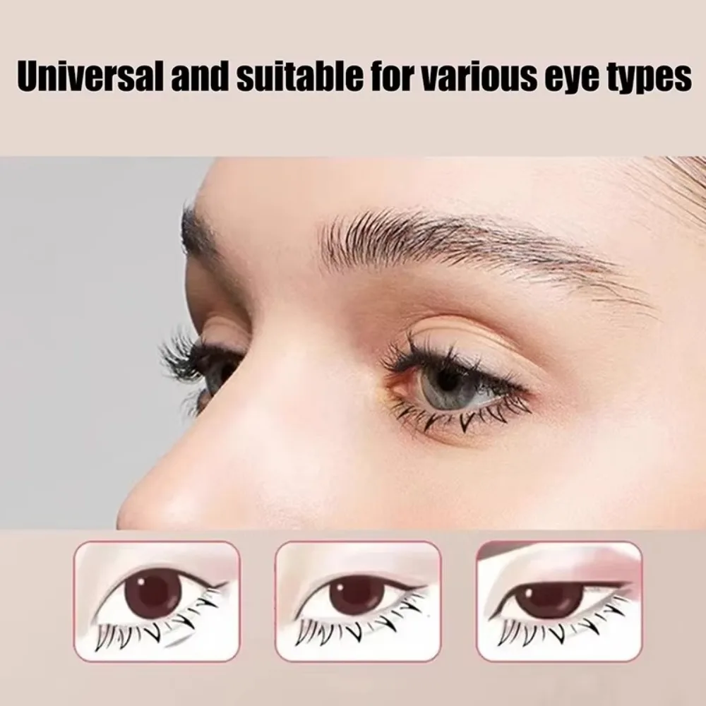 DIY False Eyelashes Stamp Natural Look Easy To Put On False Eyelash Eyeliner Seal with Handle Makeup Tool Lower Eyelashes Prints