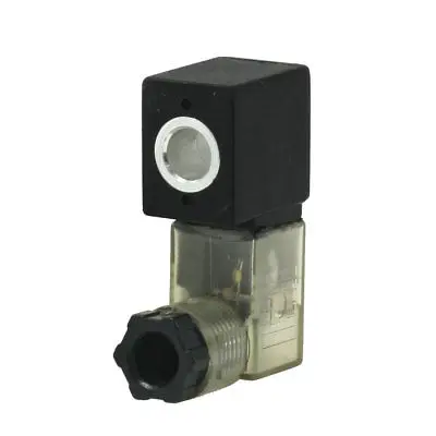 DC 24V Electrical Pneumatic Air Solenoid Valve Coil w LED Light